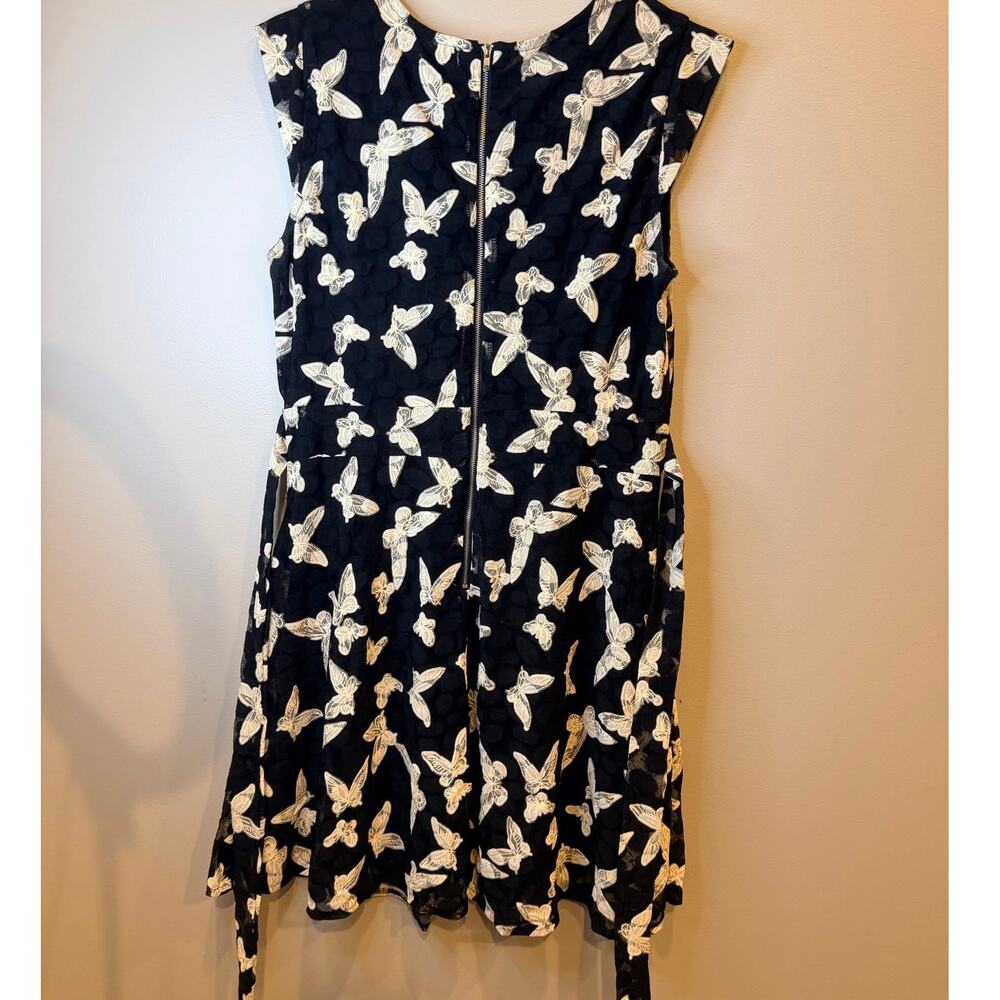 LA Soul Monochromatic Butterfly Graphic Mini Skater Dress Large XL - Picture 3 of 10